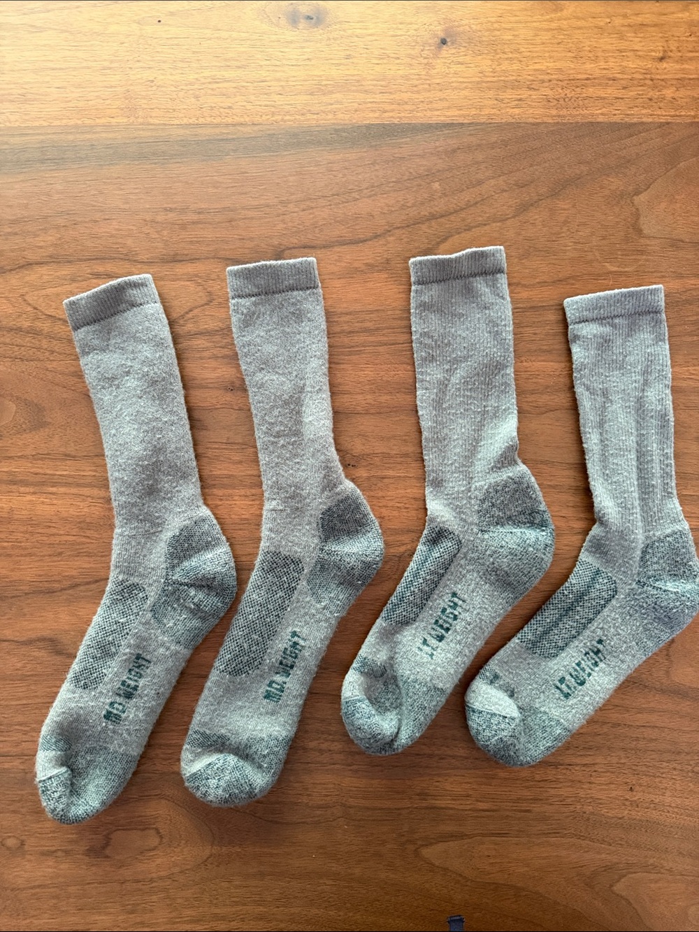 Filson men’s Gray Crew Athletic Socks - 2 pairs